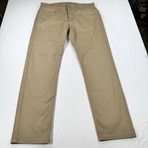 Levi's 502 Men's 33X 32 Khaki Tan Jeans Stretch Comfort Everyday Casual NWOT